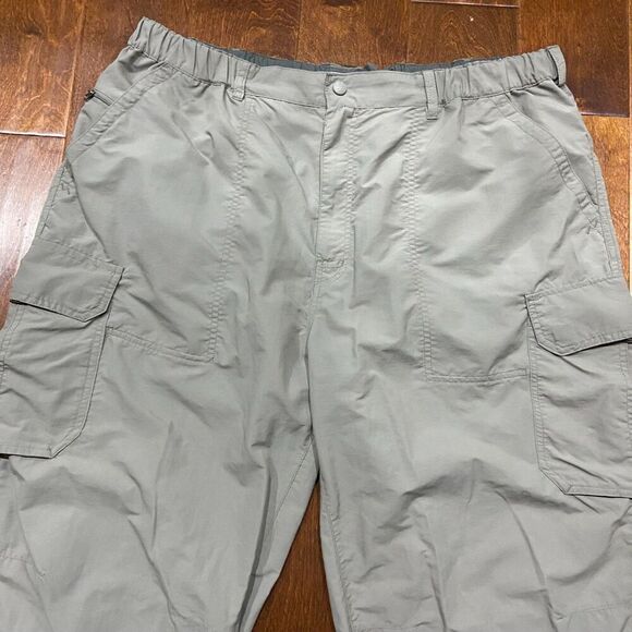 REI Outdoors Big & Tall Hiking Utility Cargo Nylon Pants Tan Brown Size XXL - Picture 2 of 8